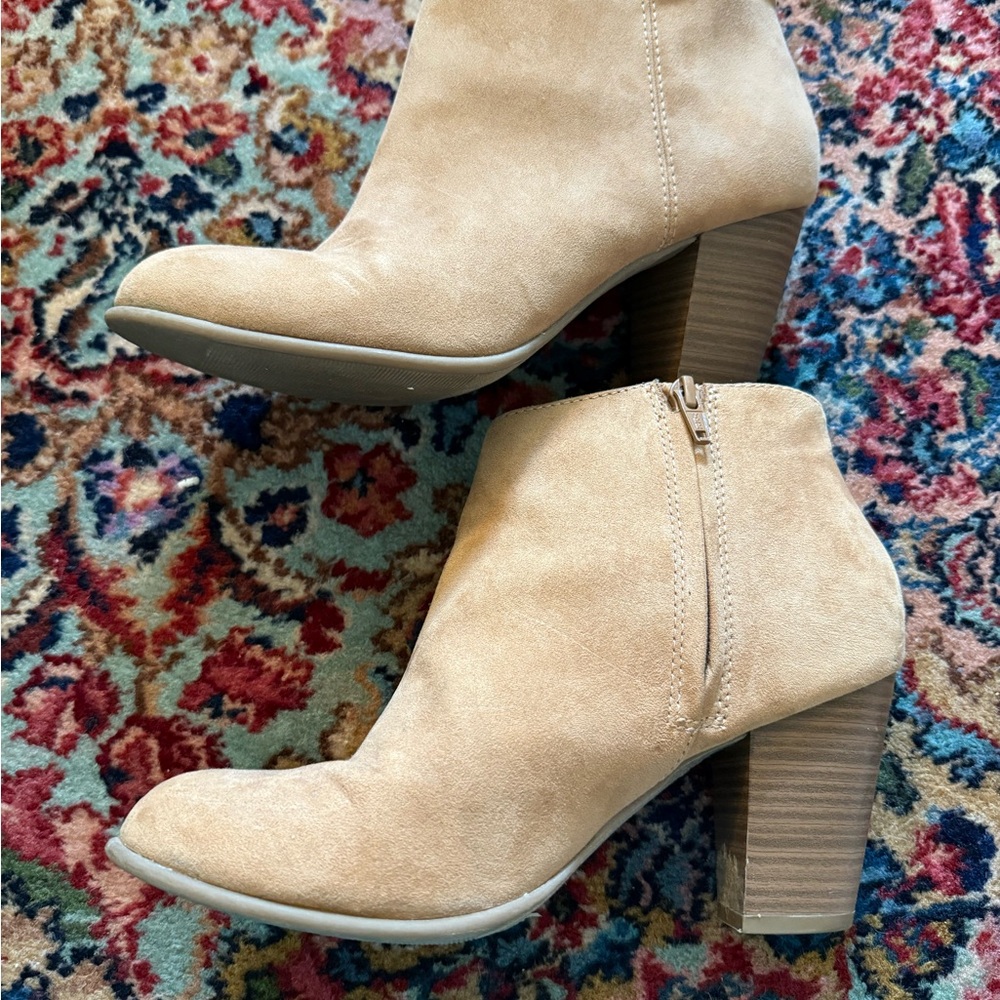 Tan Heeled Boots for Women